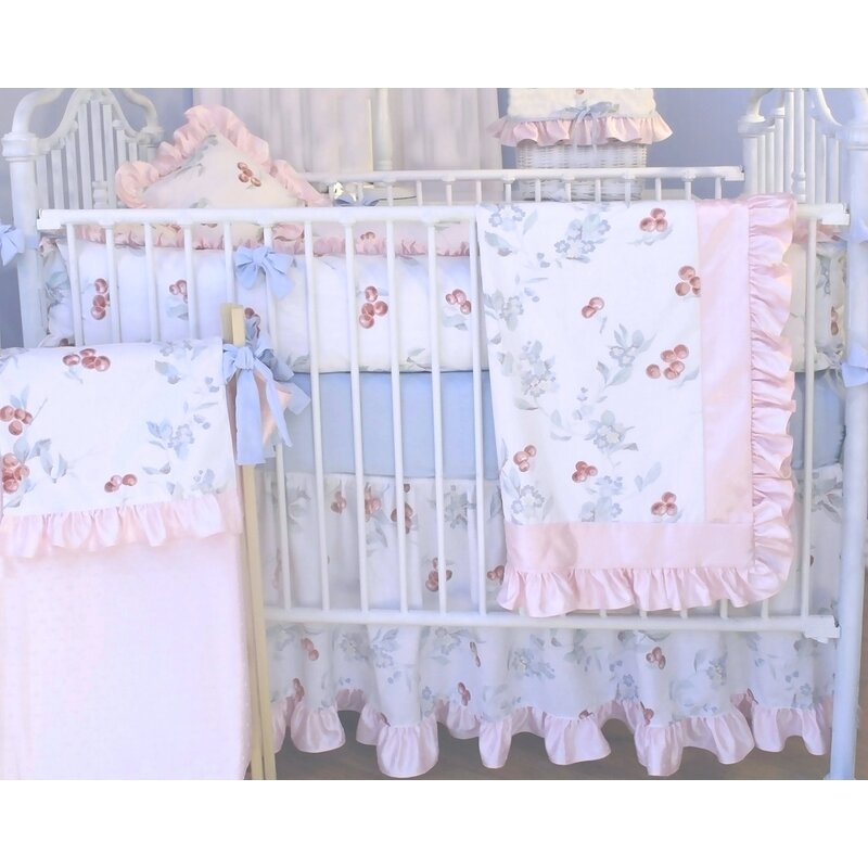 Blueberrie Kids Cherry Blossom 4 Piece Crib Bedding Set Wayfair